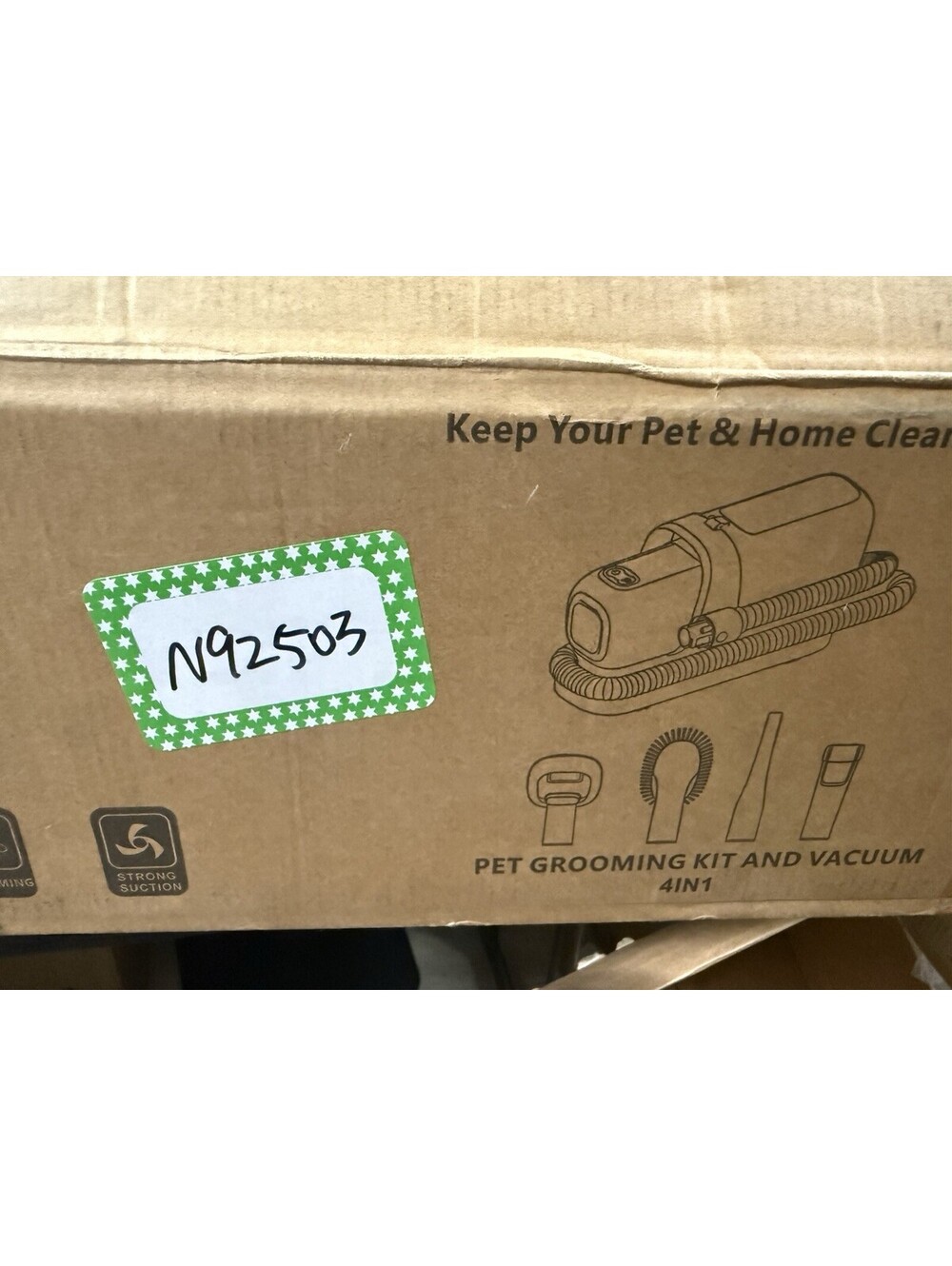 Pet Grooming Kit Vacuum 4-in-1 MAS-501-US Blue - Read Description